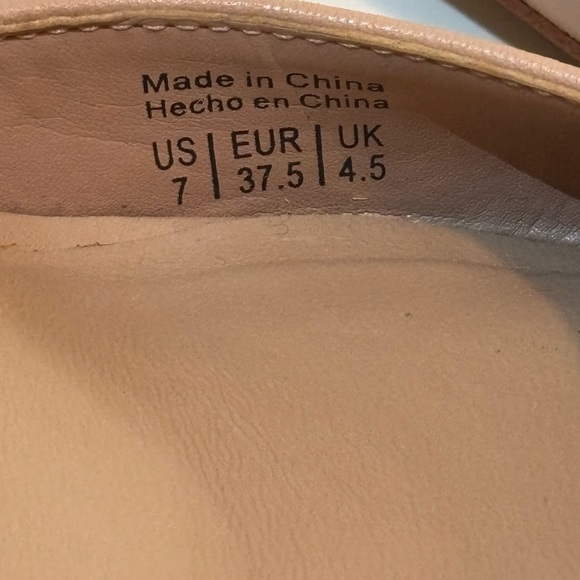 ALDO 2.5” Elegant Ankle Strap Heels with Good Chain Detail, Tan, Size 7. - Picture 10 of 11